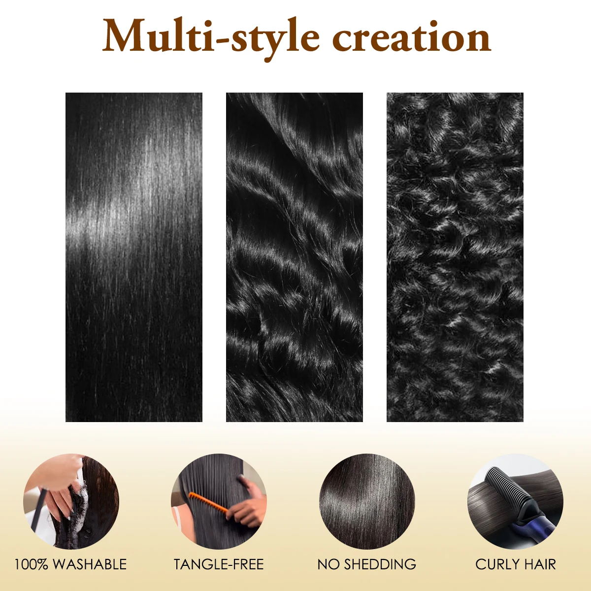 30 36 Inch Bone Straight Bundles Human Hair Real Unprocessed Raw Remy Hair 1 3 4 Bundles Brazilian Double Weft Hair Extensions 3
