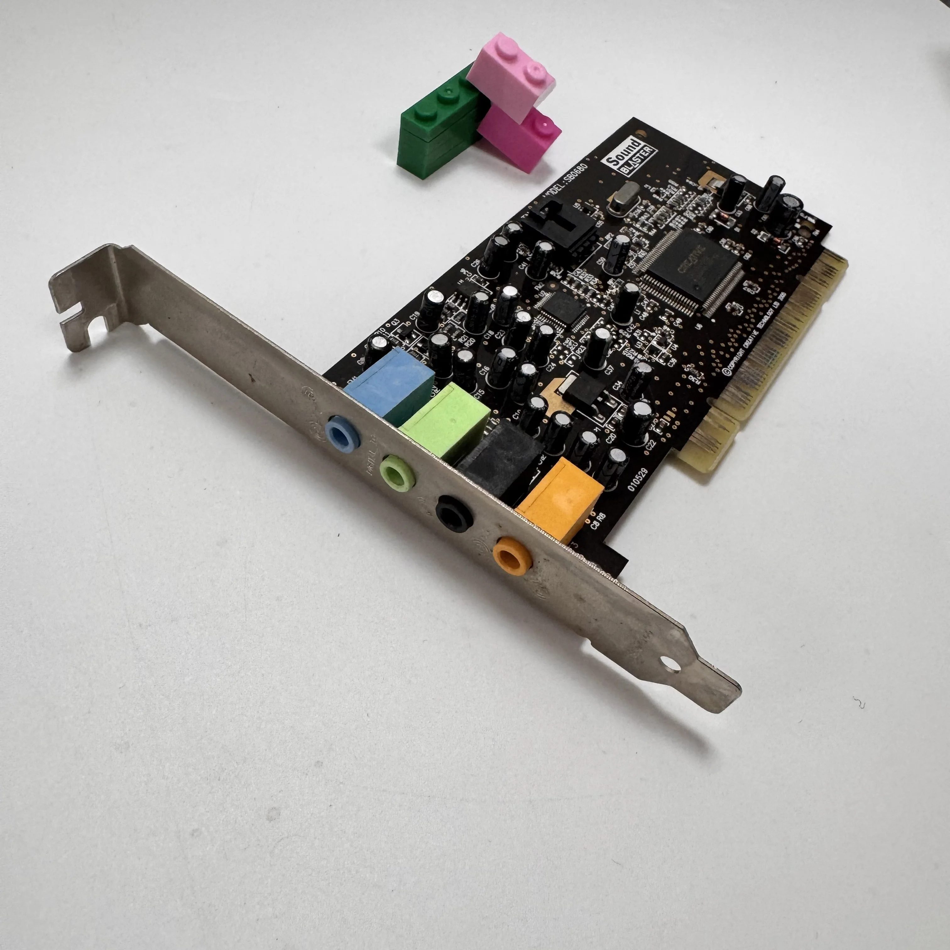 SB0680 블래스터 5.1 VX 시리즈 엔트리 레벨 PCI 사운드 카드 90dB 고품질 중고 자체 사용 분해 기계