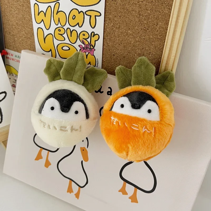 NTEVXZ 2 Pinguin Plüschtier Schlüsselanhänger – 12 Cm, Weich, In Pink & Grün, Süßes Geschenk Für Kinder