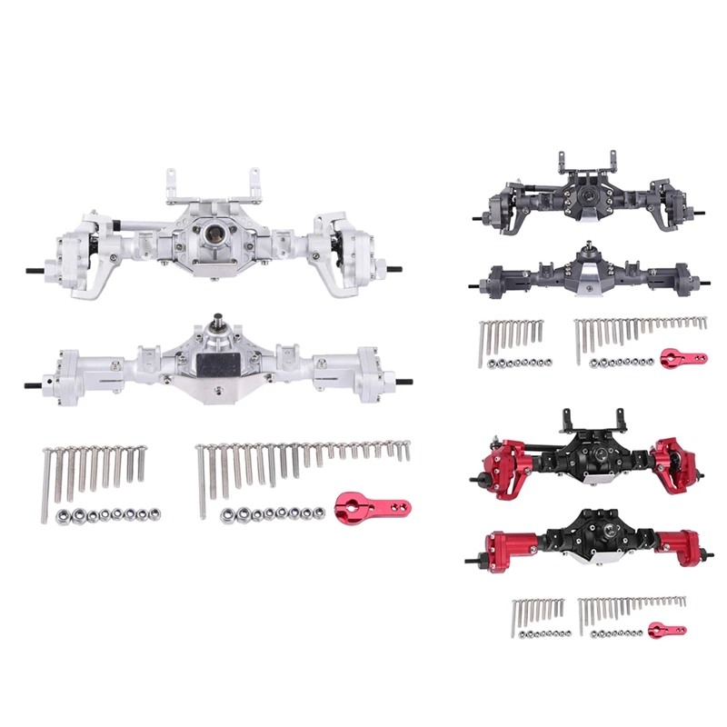 

CNC Anodized Front And Rear Portal Axle For 1/10 RC Crawler Car Axial SCX10 II 90046 RC4WD D90 RGT 86100 Redcat GEN8 Kit 2