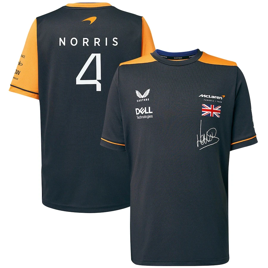 McLaren F1 Team Top 2022 Summer New T-Shirt Men Outdoor Sports Short Sleeve Formula One Racing Clothing Quick Drying T-Shirt