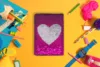 Sequin Secret Diary for Girls, 8.5x5.5 Inches 160 Lined Pages Different Design Reversible Sequin Kids Journal for Teenages 6