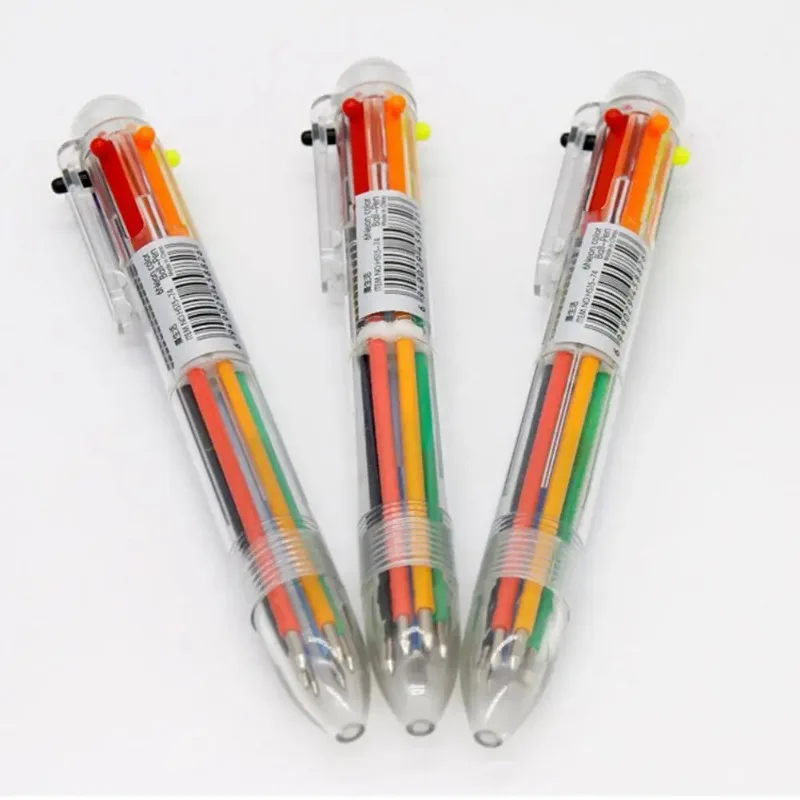 6-color Ballpoint Pen Marking Creative Stationery Pen 6-color Integrated Writing School Office Supplies Painting Creation