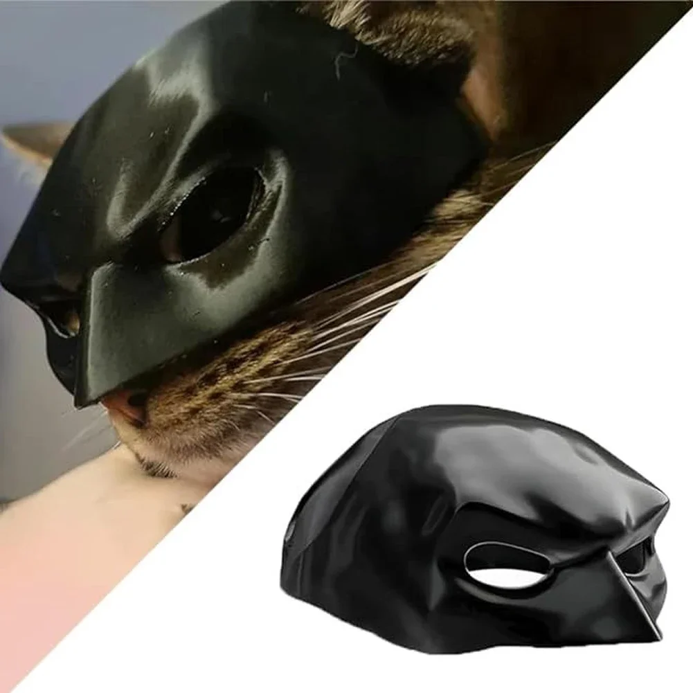 Black Bat Cat Warrior Mask Cat Mask Cosplay Assassin Matte Cute Bat Cool Superhero Pet Dog Toy Dog Costume Pet Clothes Pet Toys