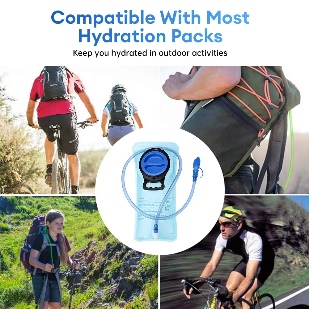 Water Bladder Hydration Backpack 2L Large Capacity EVA Water Bags Reservoir For Running Cycling Hydration Water Storage Bag 2