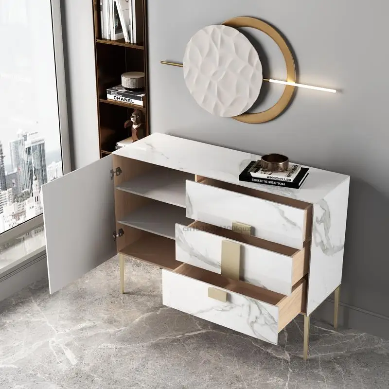 Slate Sideboard Modern Minimalist Light Luxury Entry Porch Cabinet Dining Room Dressers Restaurant Locker Kitchen Furniture