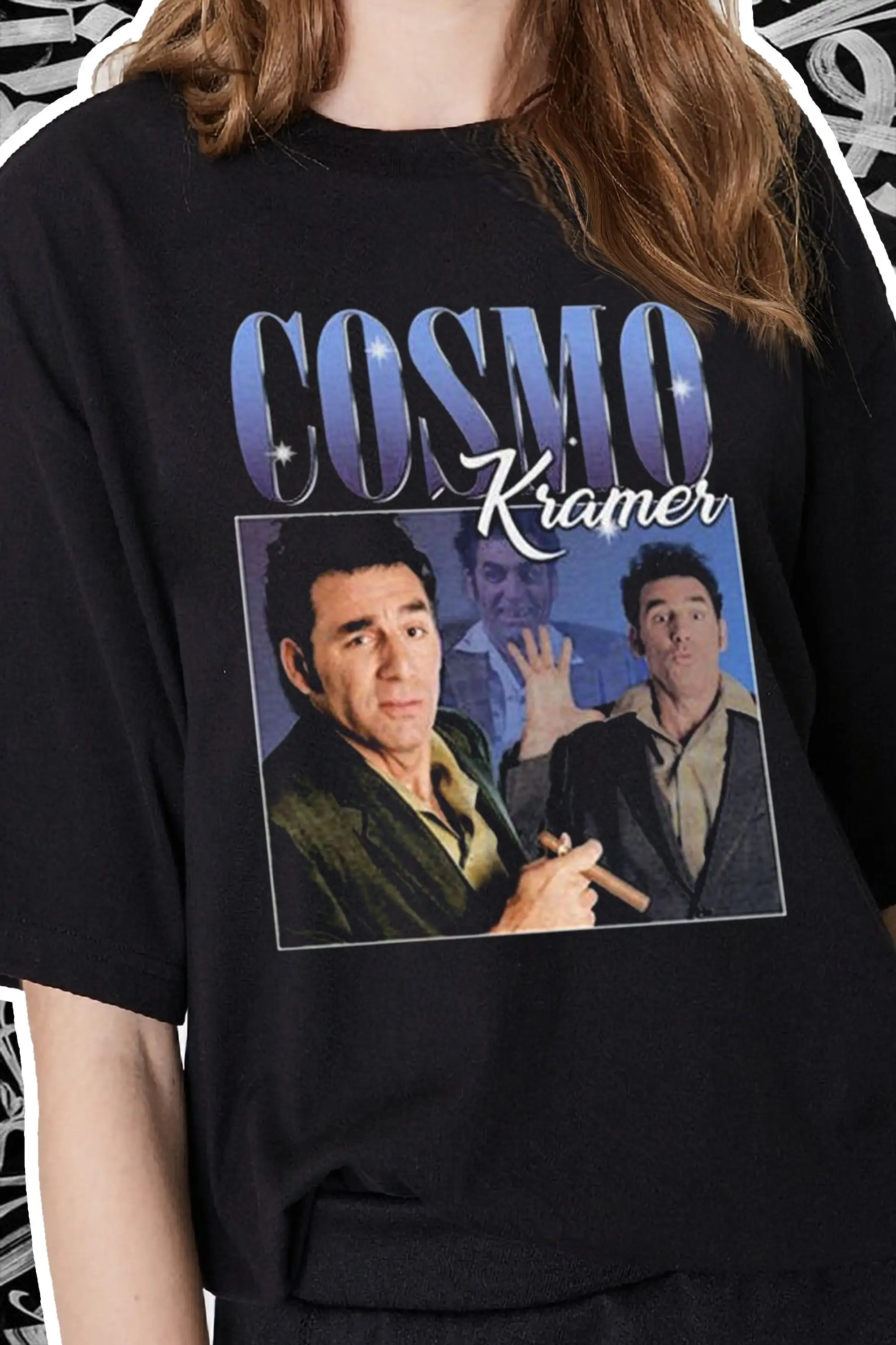Maglietta Vintage Cosmo Kramer Seinfeld Serie Tv Anni '90-Bbeeclothing.