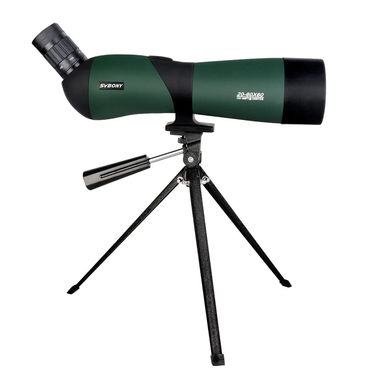 

SVBONY SV403 Zoom Telescope 20-60X60MM Spotting Scope Multi-Coated Optics Monocular 64-43ft/1000yards with Table Tripod