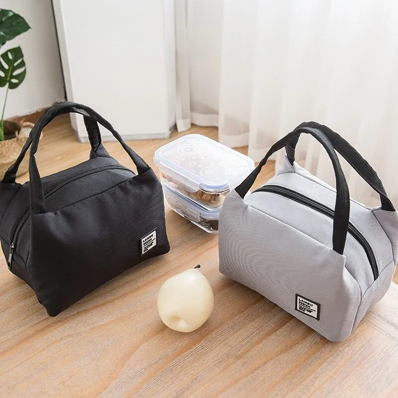 Lunch bag Tote Portable Insulated Box Canvas Thermal Cold Food Container School Picnic Men Women Kids Travel Lunchbox Keep Warm