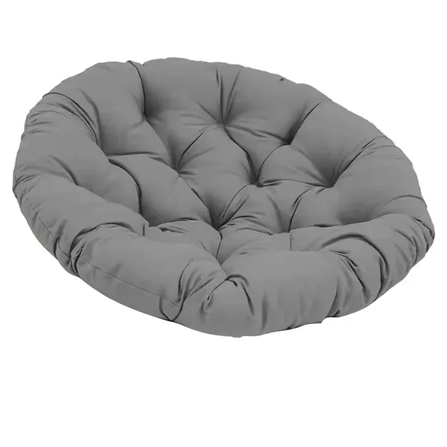 1pc Waterproof Chair Rocking Cushion Chair Hanging Basket Chair Papaya Chair Round Cushion 60x60 Cm Home Textile Accessories 2