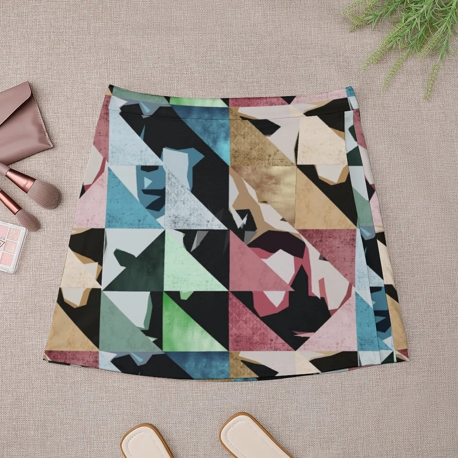 u2 pop triangles - pattern Mini Skirt japanese style festival outfit women kawaii clothes clothes for woman