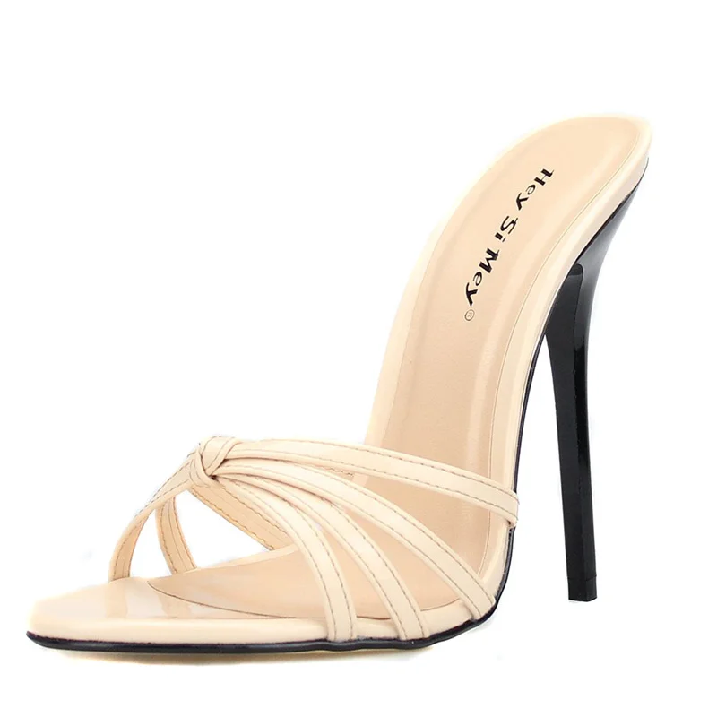 Summer Slippers Women Sexy High Heels Sandals Flip Flops Drag Queen Big size Shoes Quality Super Light High heeled 13cm Slides