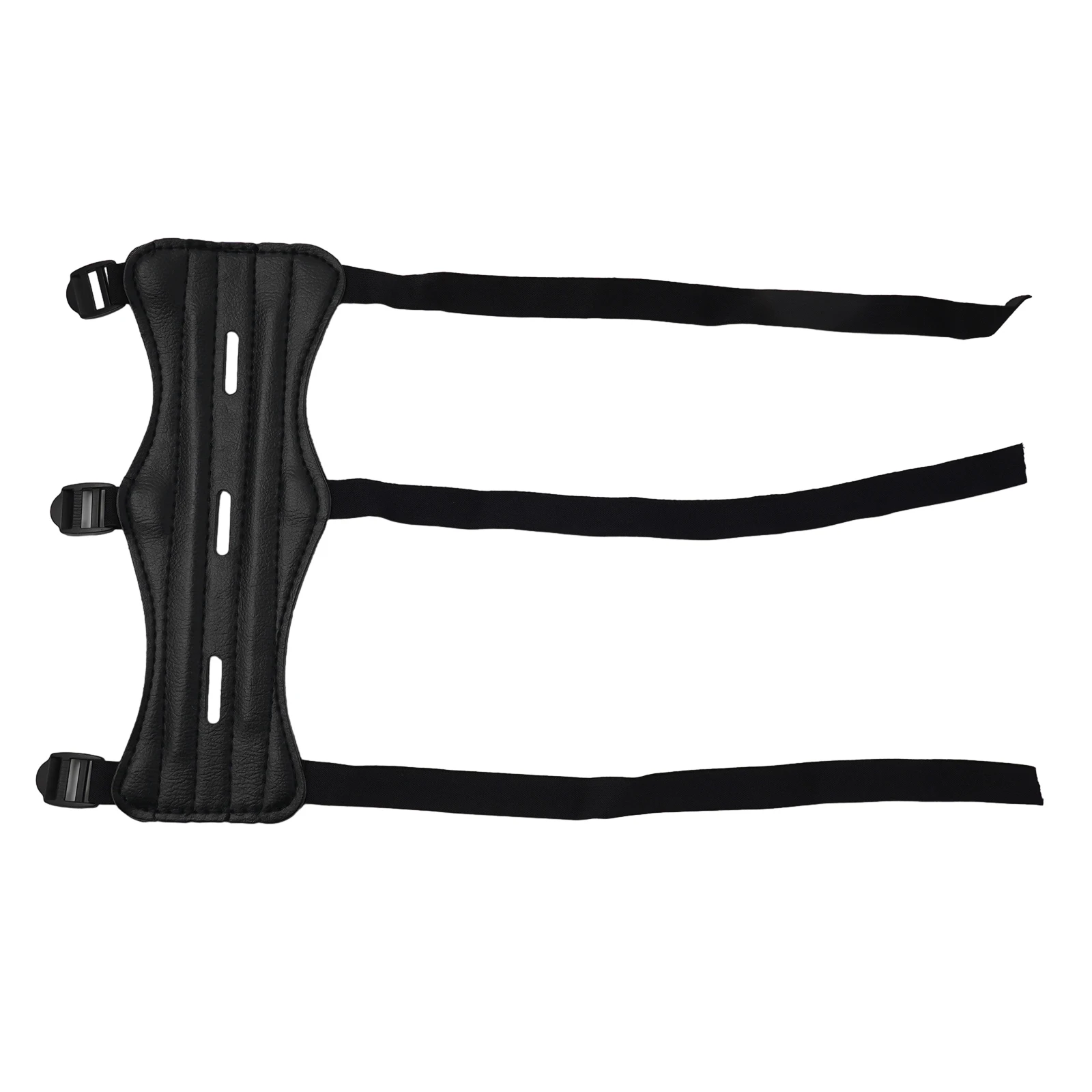 

Black Arm Guard Extended Holes 63g Armguard Bow And Arrow Equipment Long Leather Outdoor Tool 30*13cm Archery Accessories