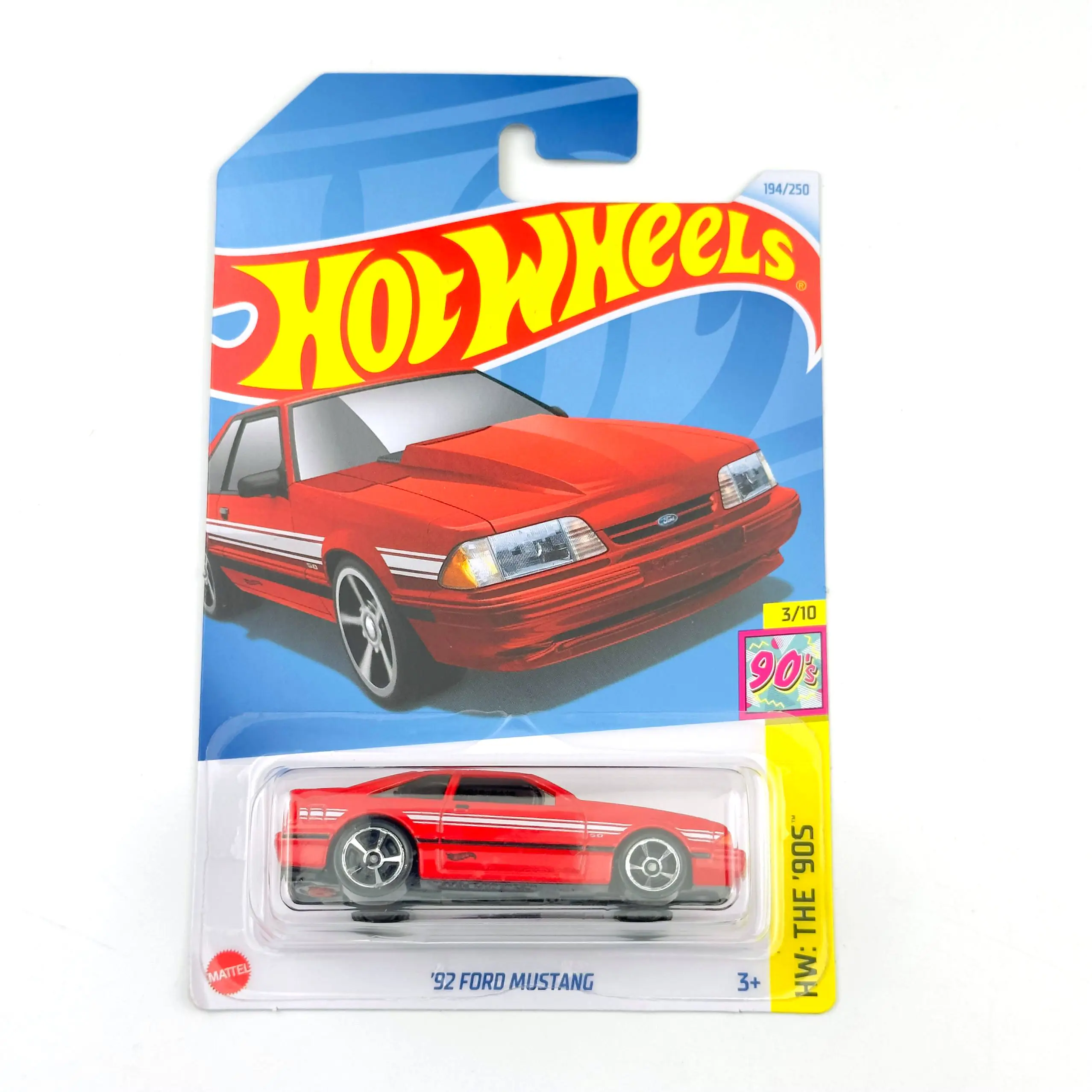 

2024-194 автомобили Hot Wheels 92 FORD MUSTANG 1/64 металлические Литые модели игрушечных автомобилей