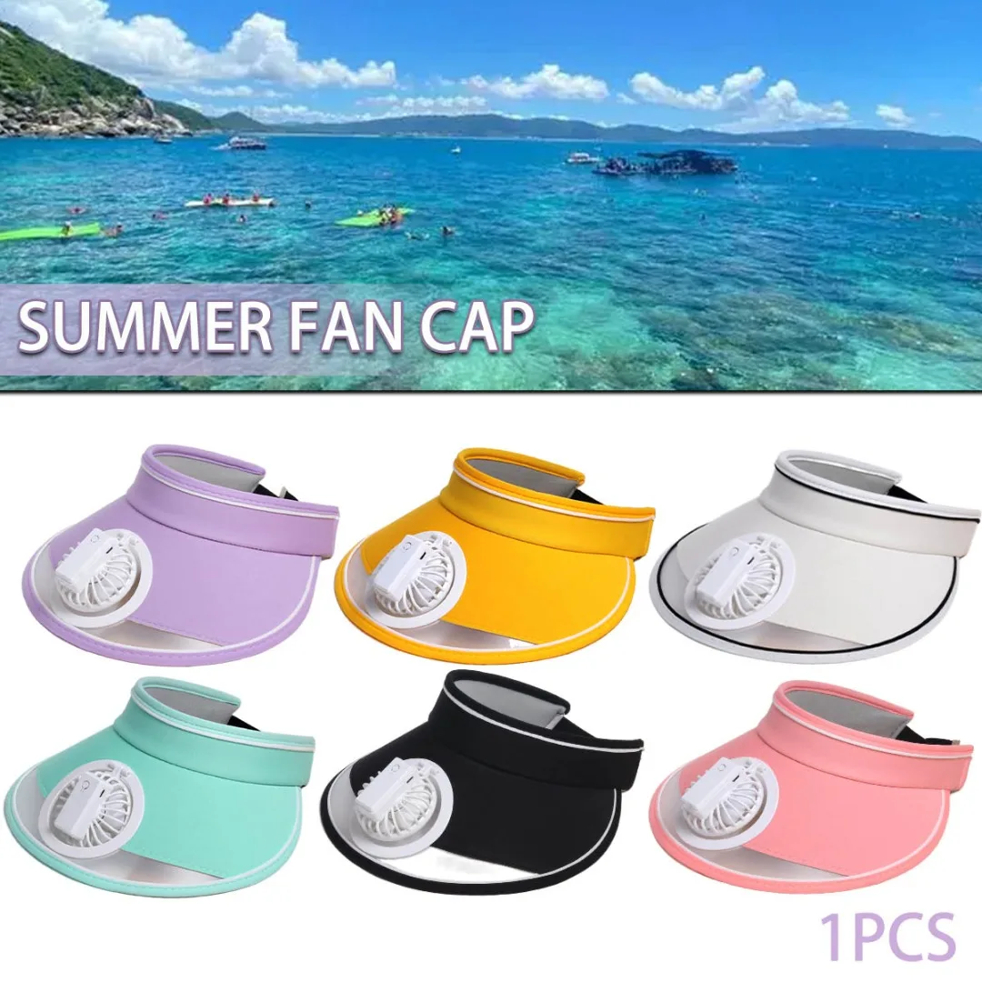 

1pc Summer Fan Cooling Baseball Cap Hat USB Charging Breathable Shade Sunscreen Hats Required Fishing Sport Outdoor