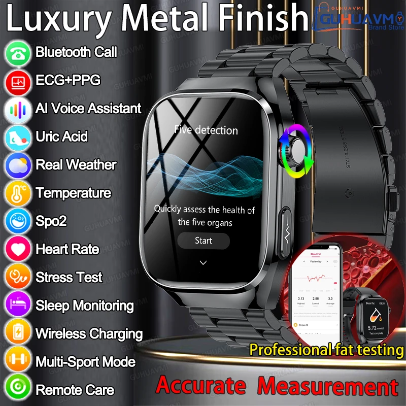 Smart Watch Sleep Monitor Lipids Uric Acid ECG Blood Pressure Health For Android Xiaomi