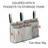Bedside Pocket Hanger Bedroom Bag Hanging Storage Waterproof Oxford Fabric Organizer Baby 2