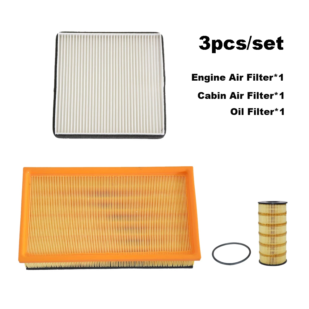 

3pcs Filter Set For DF Dongfeng Yufeng V9 2.3TDI-Diesel 2021 2022 M9T601 Engine Cabin A/C Fresh Air Oil Filter Kits Accessories