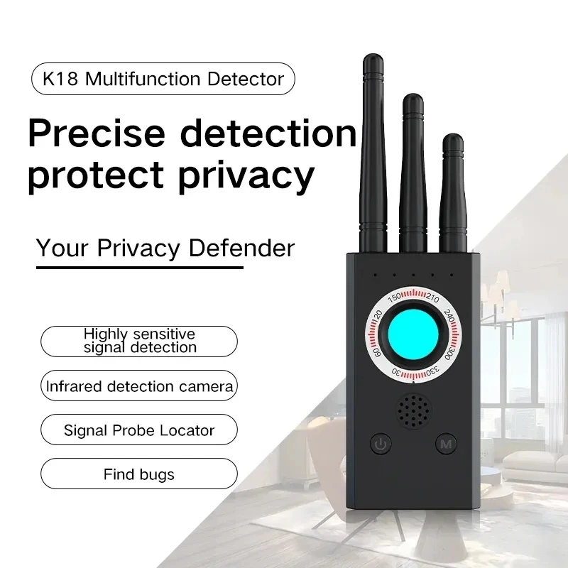 Rilevatore Di Telecamere Nascoste Anti Candid Cam Lens Protezione Della Privacy Wireless Rf Signal Scanner Localizzatore Gps Spy Bug Garget Finder