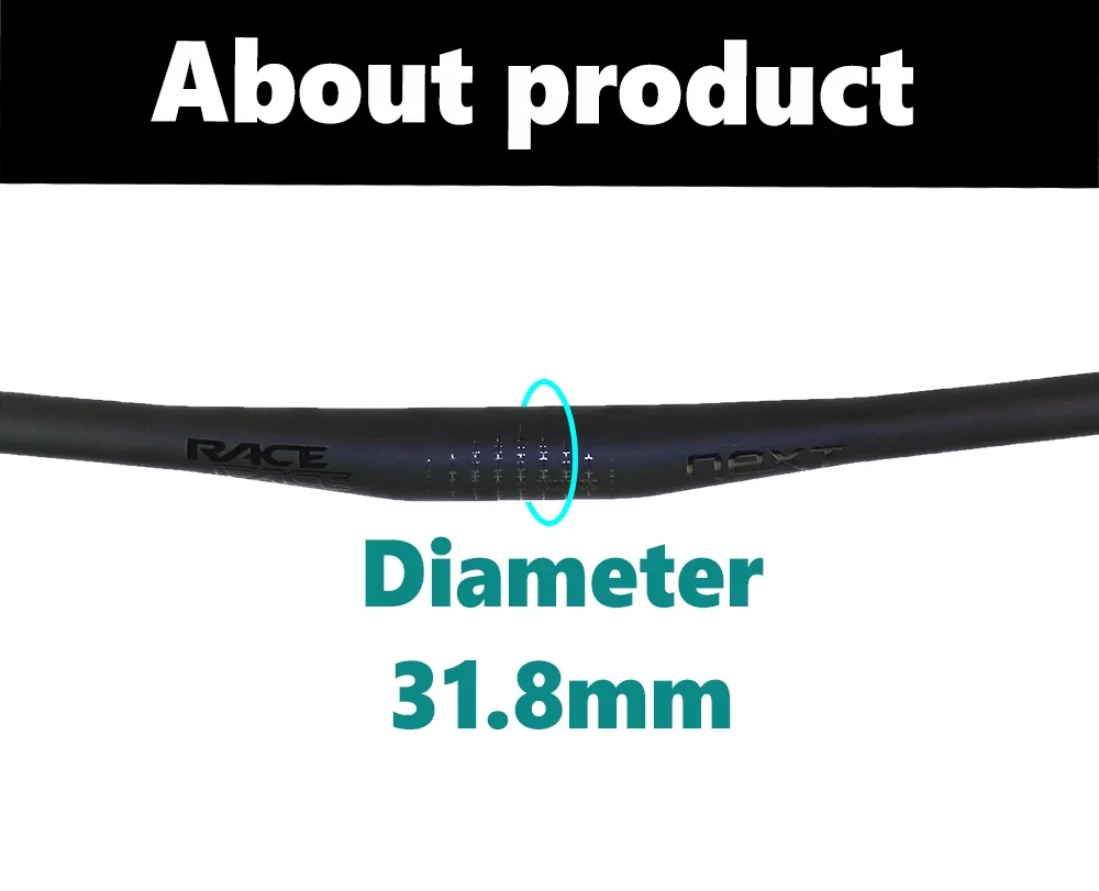 Raceface Next MTB Handlebar 9 Degree Full Carbon Mountain Bike Handlebars 31.8mm Carbon Handlebar Matte Black Bike Accessories
