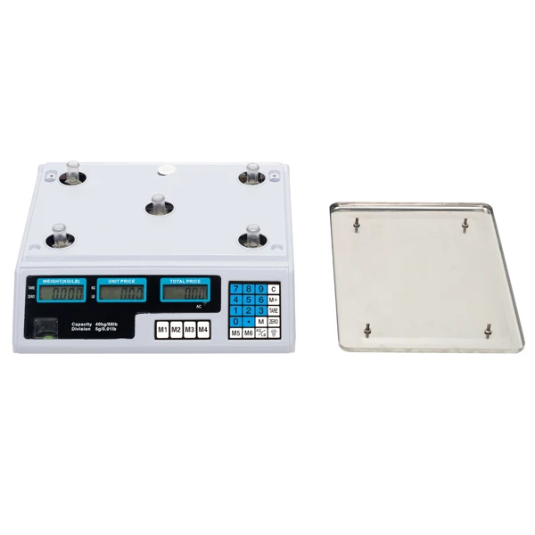  美规 ACS-30 40kg/5g kg/lb可切换 计价秤 白色-18