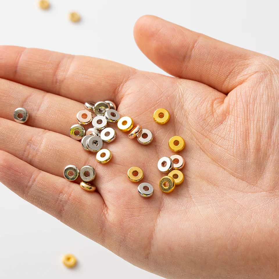 Perline Di Rame Da 5 Mm - 120 Pezzi, Perline Distanziatrici - Foto 7