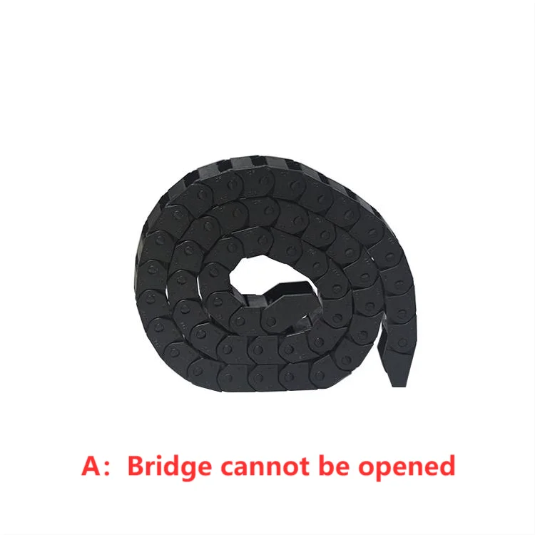 LINK CNC bridge type can't open plastic 15mmx20mm drag chain with end connectors L 1000mm engraving machine cable for router