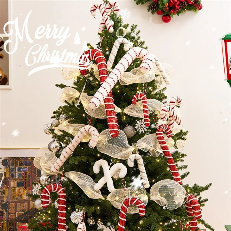 6 Decorazioni Natalizie LANGXUN Candy Land A Forma Di Lecca Lecca - 25 Cm Per Albero E Casa - 3