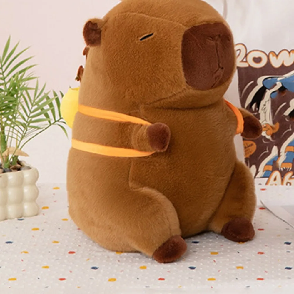 Wealth Tree Capybara Plush Doll Soft PP Cotton Simulation Capybara Toy Stuffed Animal Stuffed Capybara Doll Birthday Gifts