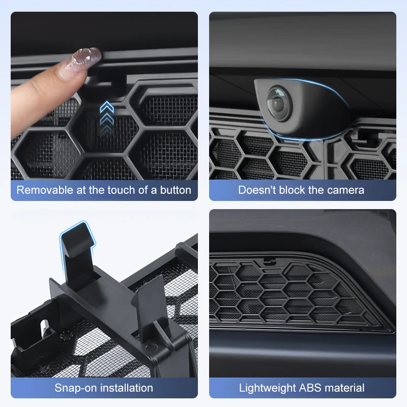 For Tesla Model Y Juniper 2025 Front Bumper Air Intake Mesh Grille Cover Removable Protection Anti Dust Insect Screen Car Decor