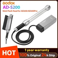 Godox AD-S200 Stick Flash Head for AD200/AD200Pro 200W Stick Flash Head with 360 Transparent Flash Tube for Jewelry Portraits 1