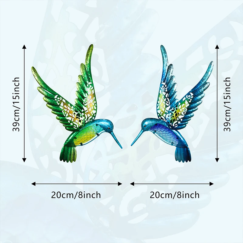 Decoración Colibrí Metal Nacome - Estatua Jardín, Regalo Mamá, Exterior