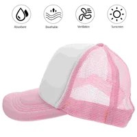 10pcs Outdoor Use Blank Diy Cap Mesh Driver Hat Baseball Cap Diy Sublimation Hat Outdoor Supply 2