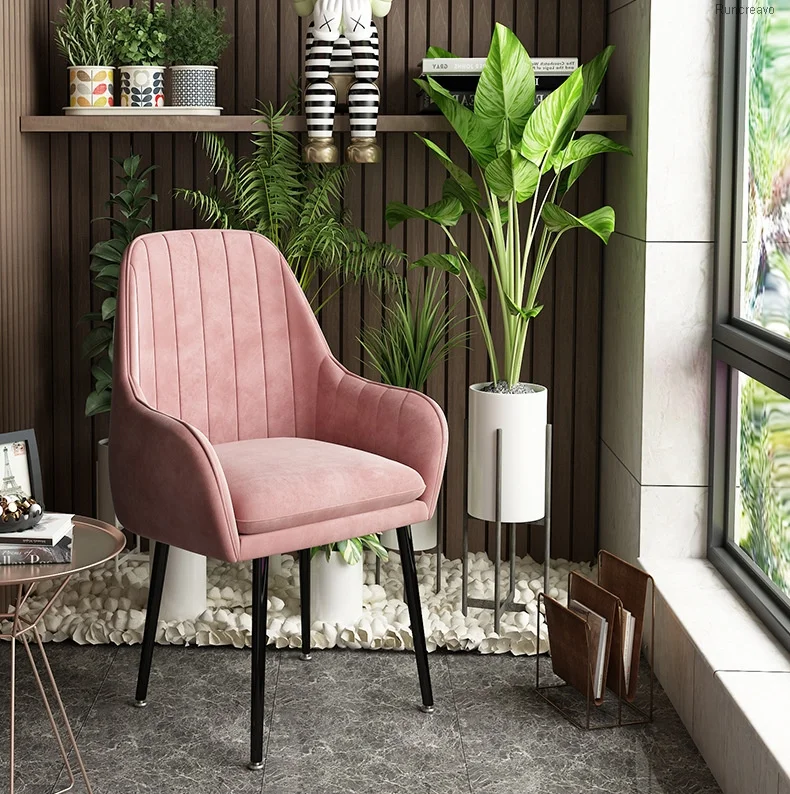 Description Picture 5 of itemLiving Room Chairs Nordic Modern Minimalist Dining Chairs Furniture Flanne Sofa Chairs for Kitchen Armchair Furniture for Home