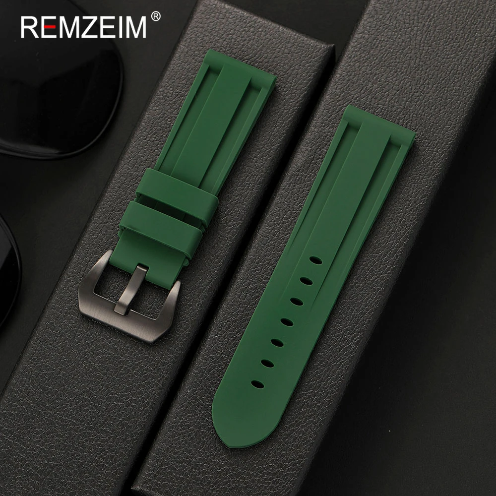 Waterproof Silicone Sport Watch Strap - Durable & Comfortable Replacement Wristband