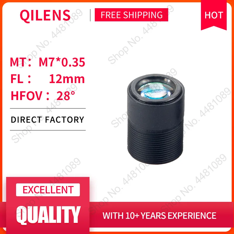 

QILENS CCTV Lens M7 12mm for Security 720P 1080P HD Mini Camera Pin hole Lens