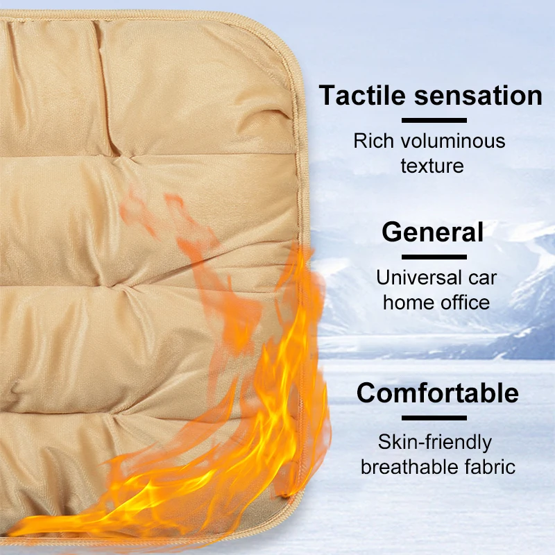 Ultra Soft Plush Winter Car Seat Cover Warm Cushion