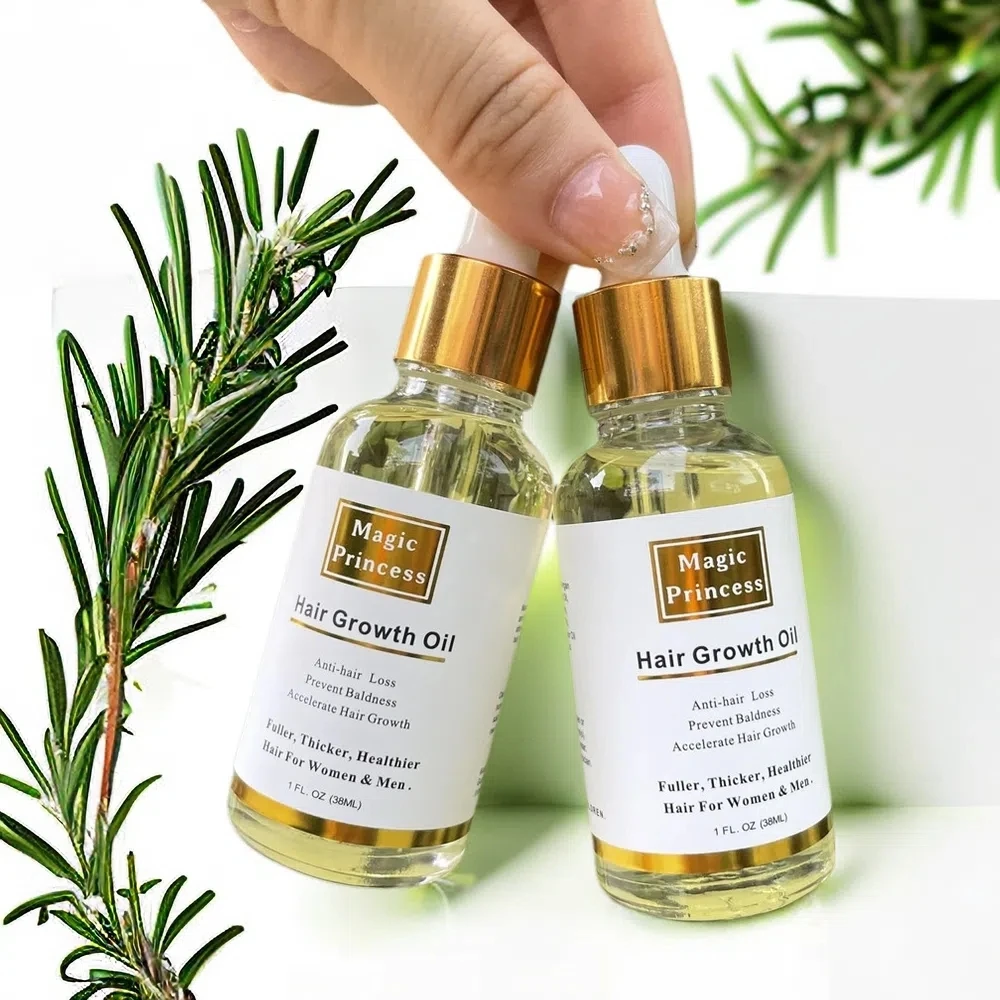 Private Label Natural Rosemary Castor Oil Nourishing Scalp Private Label Hair Care Loss Treatment Hair Growth Oil Serum