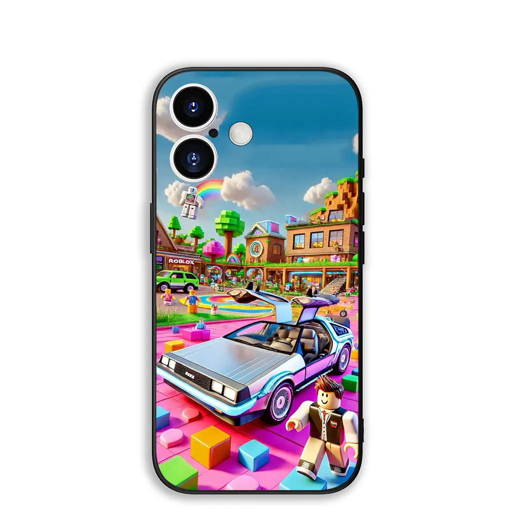 Cartoon R-Robloxs Wallpaper Phone Case Cover