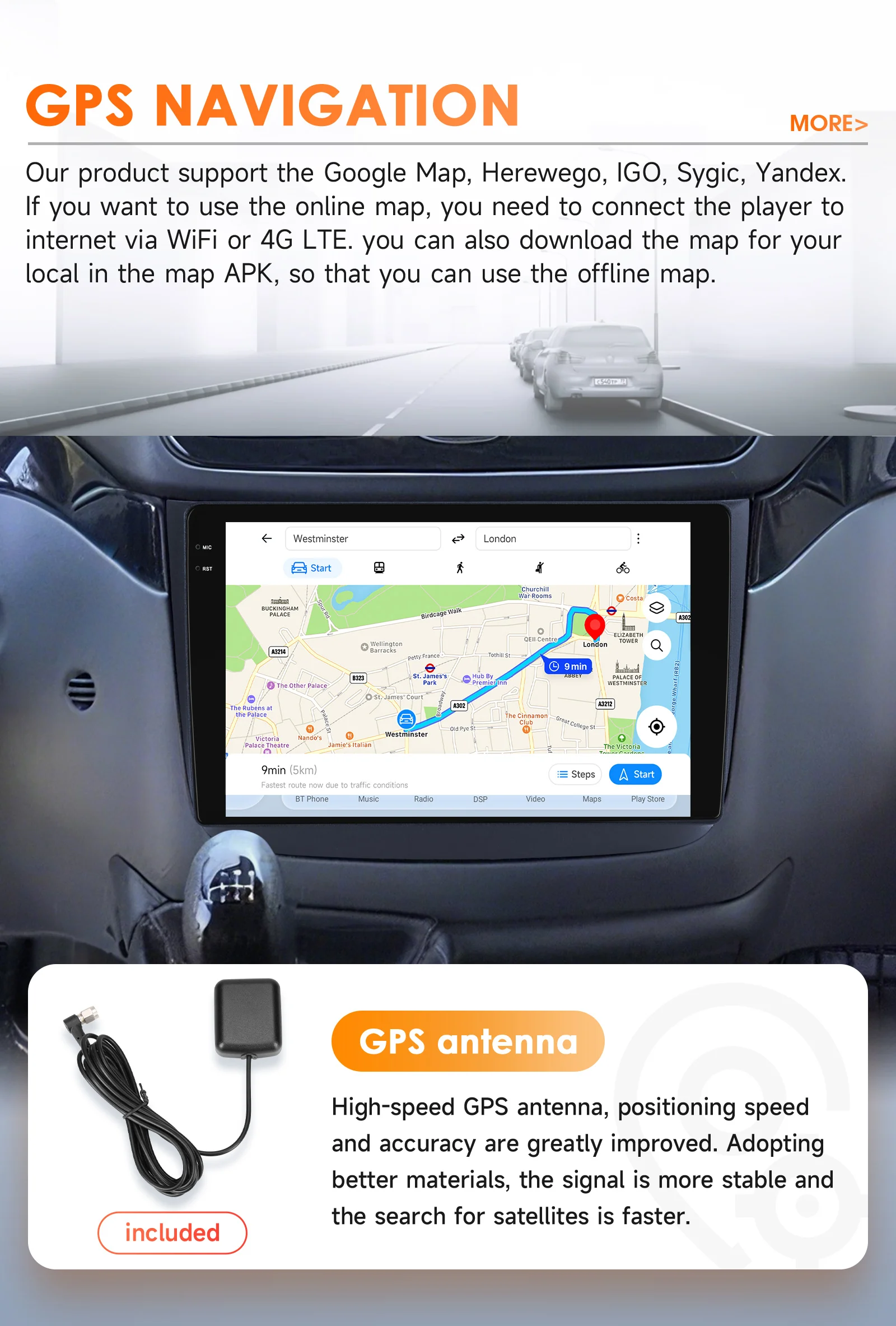360-Grad-Kamera Android Autoradio für Mercedes-Benz Vito 2 W639 Viano 2003-2015 Auto-Multimedia-Player CarPlay Android Auto Stereo 6115 – Detail 32