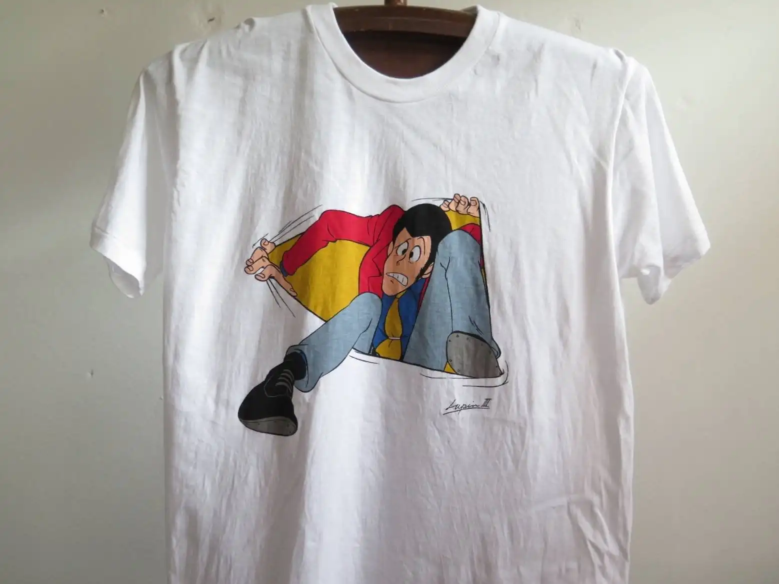 Maglietta Vintage Lupin Anni '90 Lupin Il Terzo Manga Tee Anime Tee
