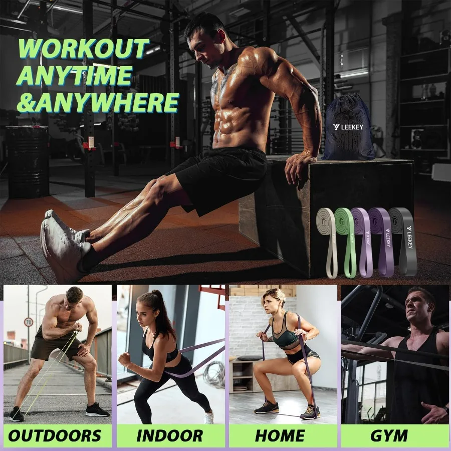 Resistance Bands, Exercise Bands with Handles,Pull Up Assist Bands - Band Set with Door Anchor - Bands for Working Out,Band for