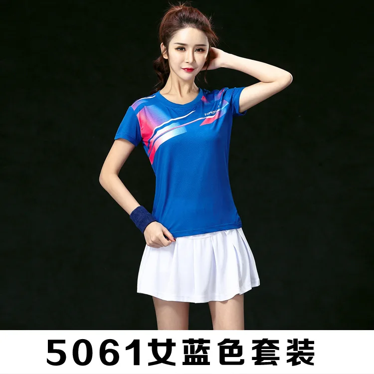 Men Badminton Shirt+Shorts Table Tennis Jersey Clothes Breathable Quick Dry Short Sleeved Sportswear Fitness Tennis T-shirt