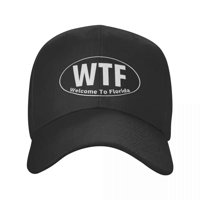 Woth To Florida WTF 야구 모자, 남녀공용 바이저 트럭 운전사 모자