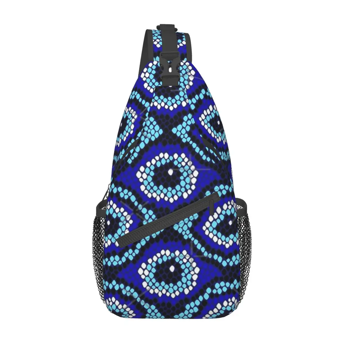 

Evil Eye Pattern Chest Bag Retro Polyester fabric School Nice gift Multi-Style