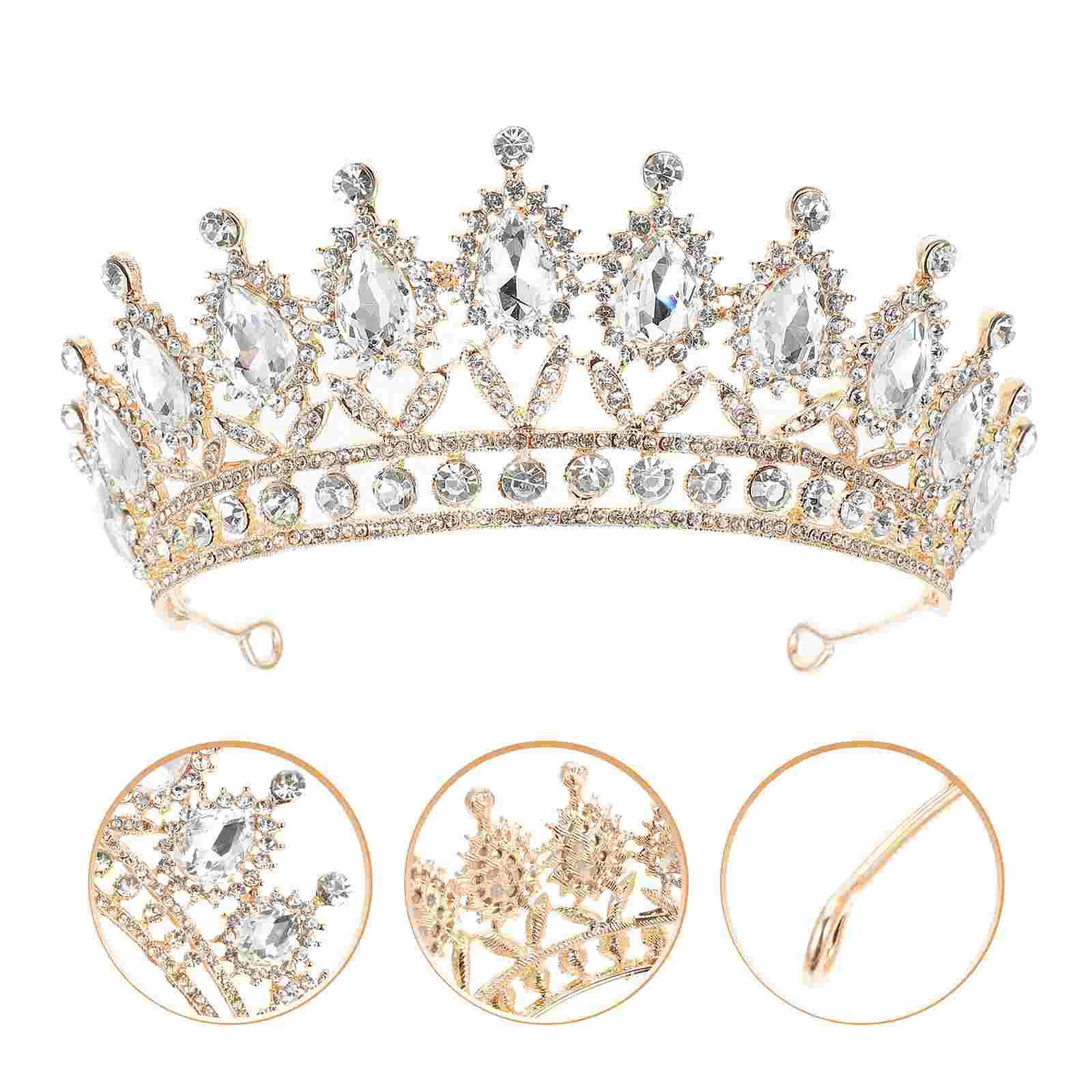 

Wedding Hair Accessories for Women Prom Bridal Tiara Wedding Hair Accessories Exquisite Rhinestone