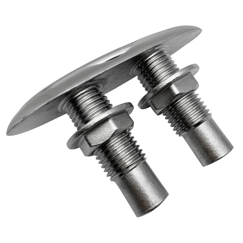 AndyMarine 316 Stainless Steel 5/6inch Pop Up Cleat Boat Accessories Save Space Mooring Dock Neat Cleat Marine Yacht Bollard 5
