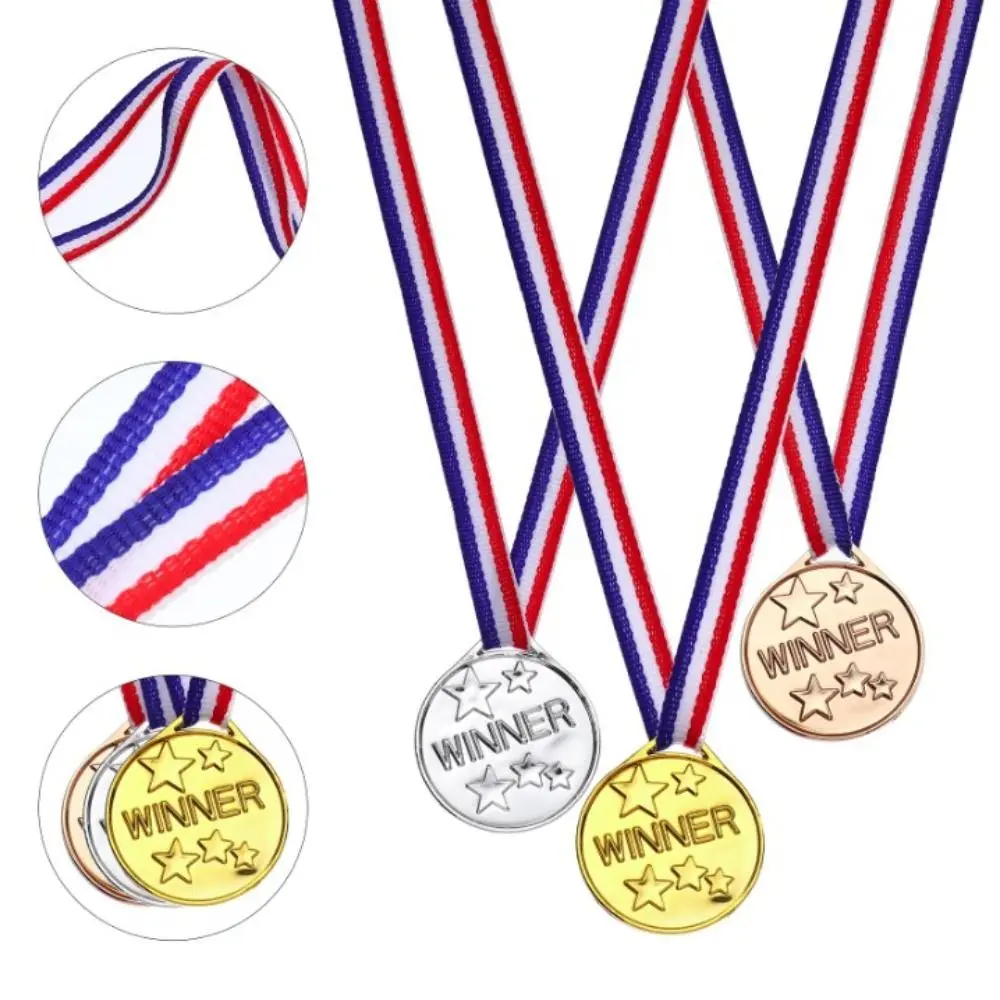 Winner Reward Gold Silver Bronze Medals Sports Game Dancing Children's Award Medals Running Swimming Plastic Competition Prizes award medals