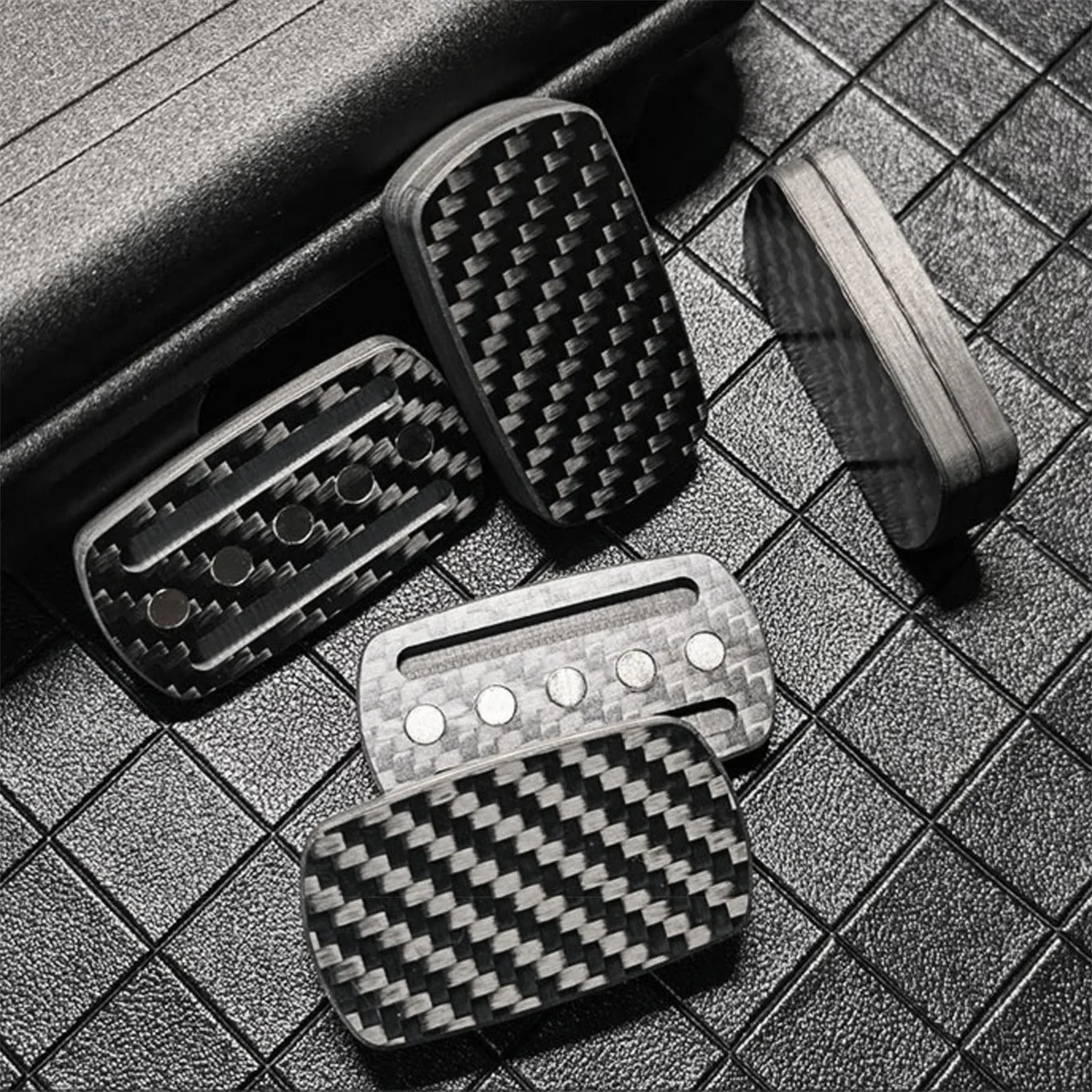 Carbon Fiber PPB Fidget Slider Toys Spinner Finger Push Decompression EDC Fingertip Gyro Black Tech Boyfriend Gift