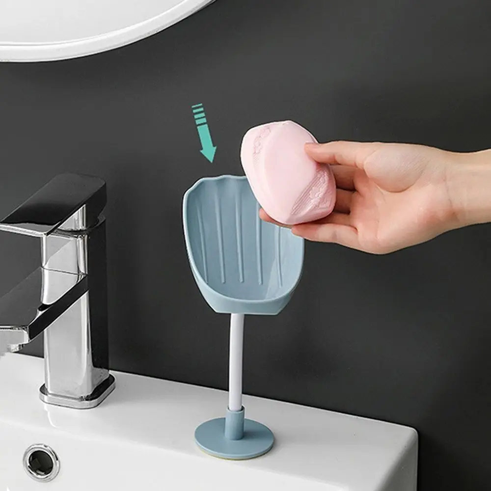 Soap Holder Plastic Drain Bendable Wall-Mounted Dish Practical Kitchen Bathroom Accessories Hardware